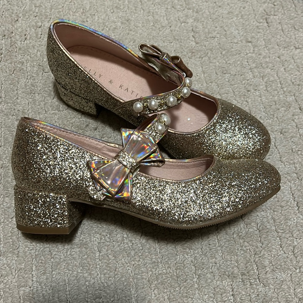 Kelly & Katie glitter shoes